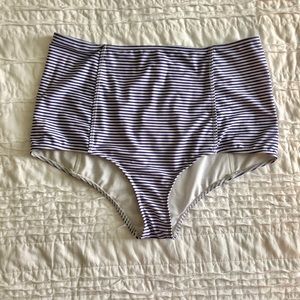 Kortni Jeane Periwinkle Stripe High Waist Bottoms